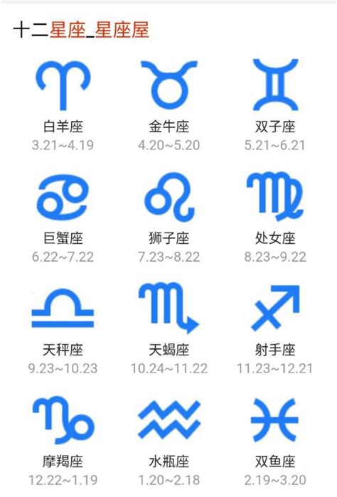 十二星座 象|️ 12星座（日期、符号、含义、配对）